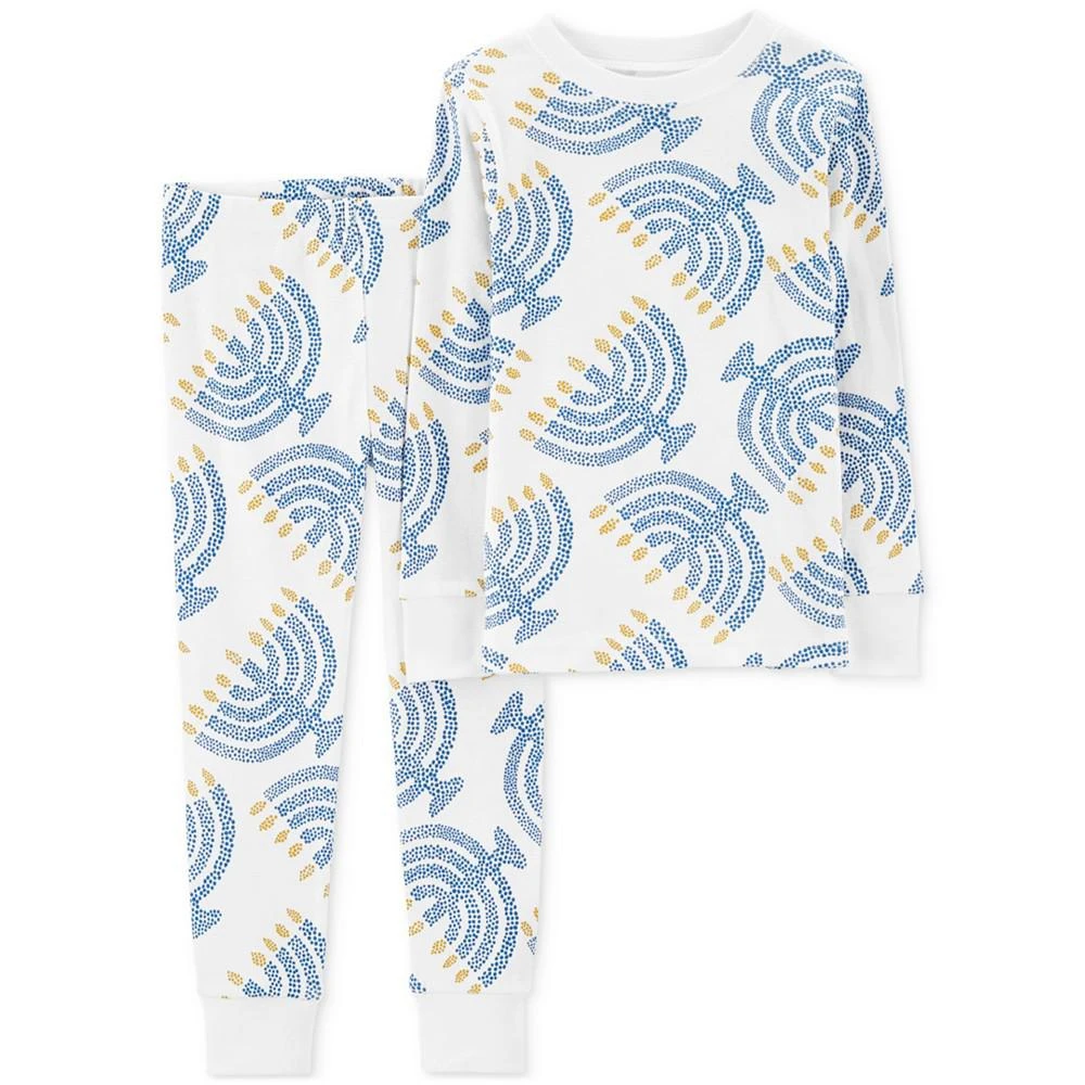 商品Carter's|Toddler Hanukkah 100% Snug Fit Cotton Pajamas, 2 Piece Set,价格¥55,第1张图片