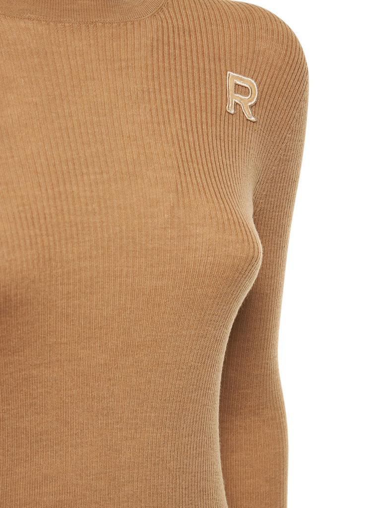 商品ROCHAS|Logo Rib Knit Wool Top,价格¥4939,第6张图片详细描述