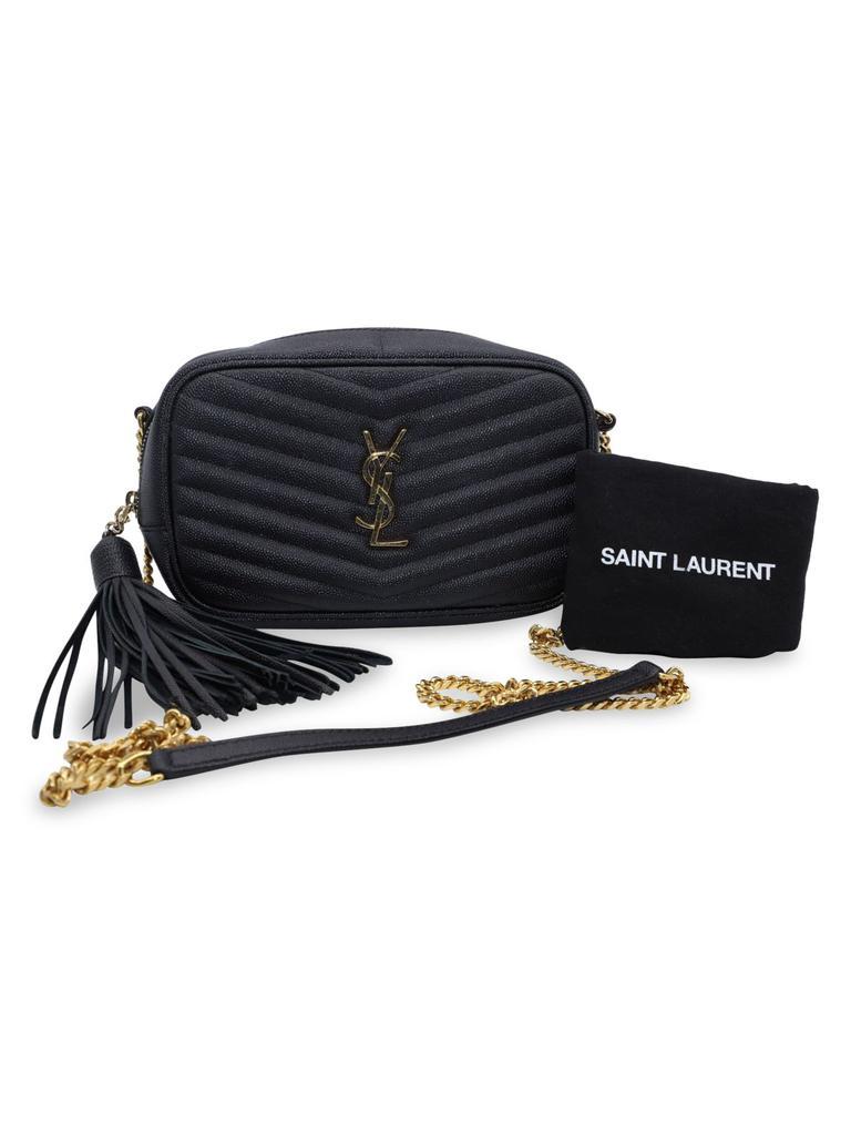 商品[二手商品] Yves Saint Laurent|Saint Laurent Lou Mini Quilted Camera Bag In Black Leather,价格¥10316,第5张图片详细描述
