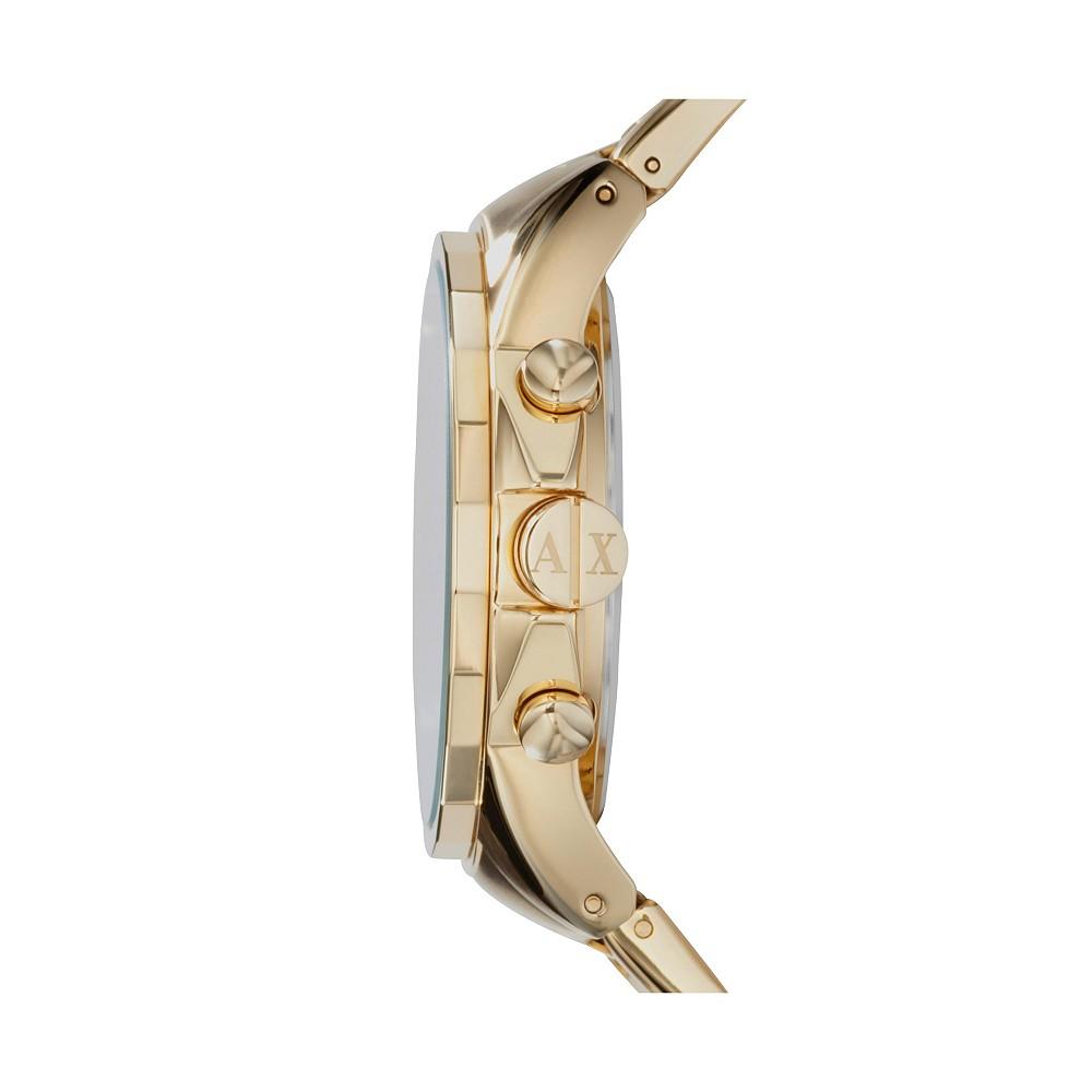 AX Men's Gold-Tone Stainless Steel Bracelet Watch 45mm商品第2张图片规格展示