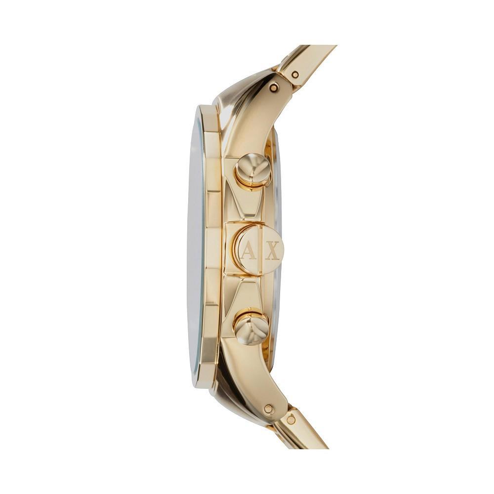 商品Armani Exchange|AX Men's Gold-Tone Stainless Steel Bracelet Watch 45mm,价格¥1199,第4张图片详细描述