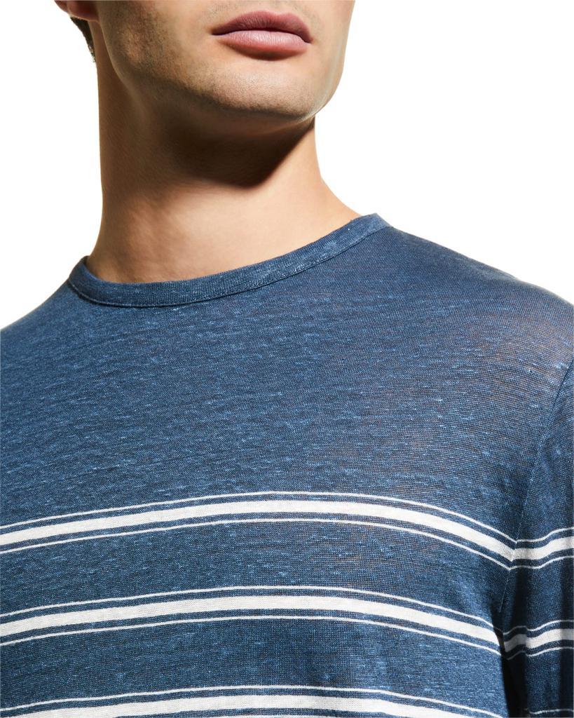 商品Vince|Men's Linen Stripe Sweater,价格¥1076,第7张图片详细描述