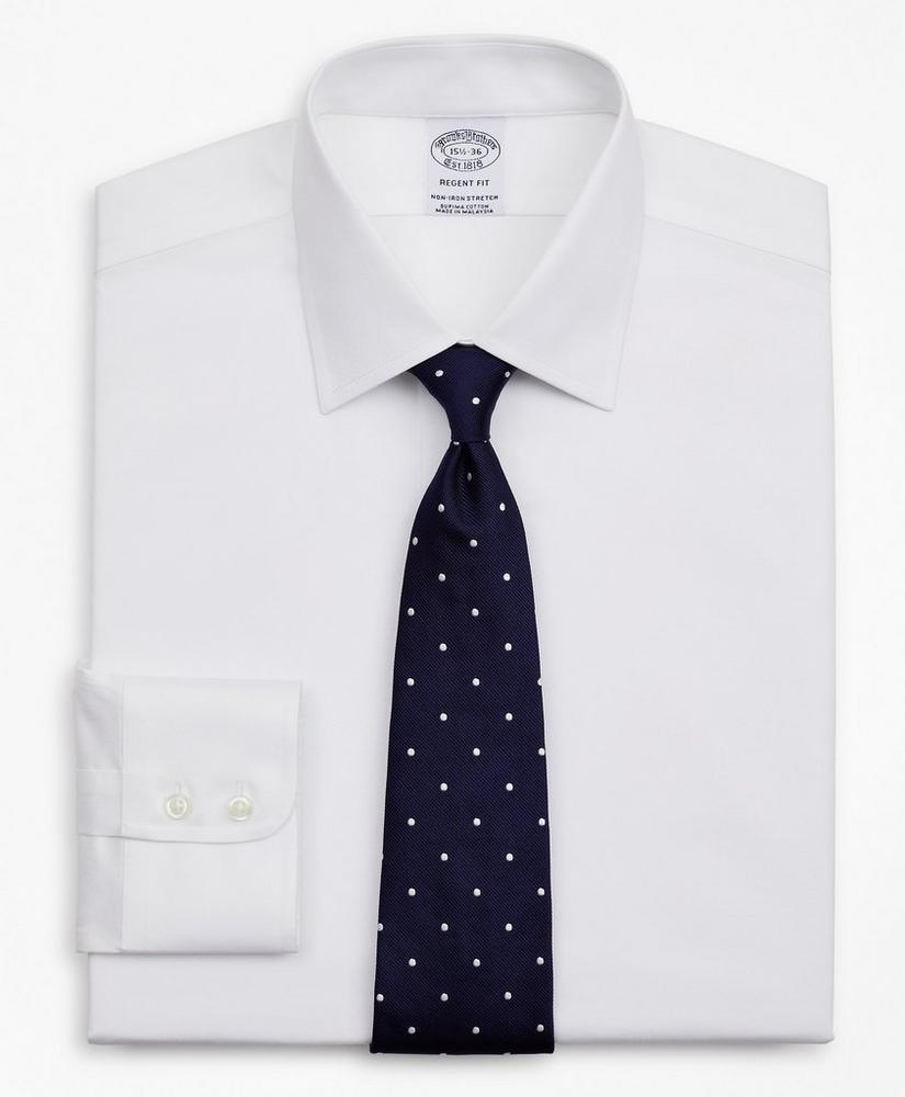 商品Brooks Brothers|Stretch Regent Regular-Fit  Dress Shirt, Non-Iron Twill Ainsley Collar,价格¥954,第1张图片