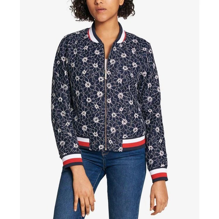 商品Tommy Hilfiger|Lace Bomber Jacket, Created for Macy's,价格¥290,第1张图片
