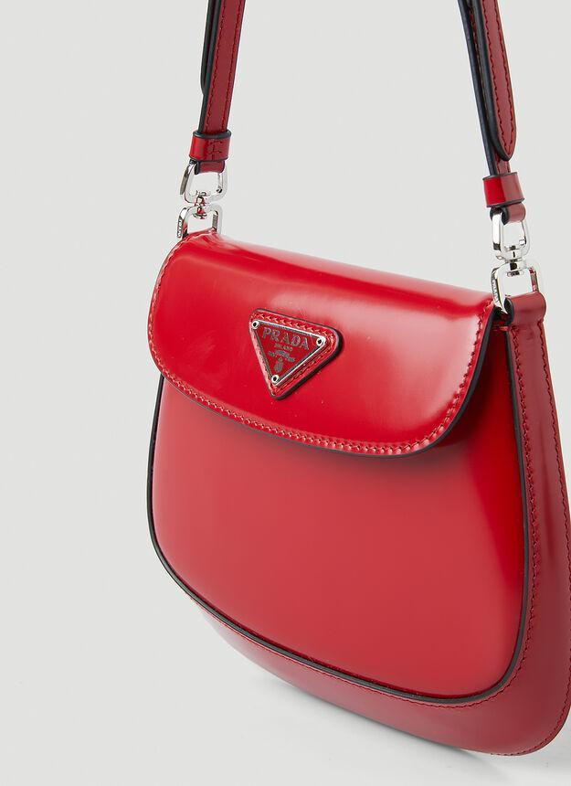 商品Prada|Cleo Flap Shoulder Bag in Red,价格¥17848,第7张图片详细描述