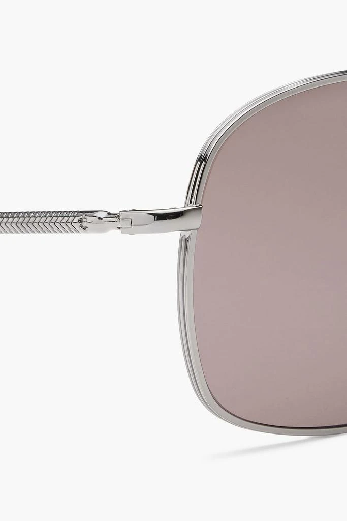商品MontBlanc|Aviator-style gunmetal-tone sunglasses,价格¥1845,第4张图片详细描述
