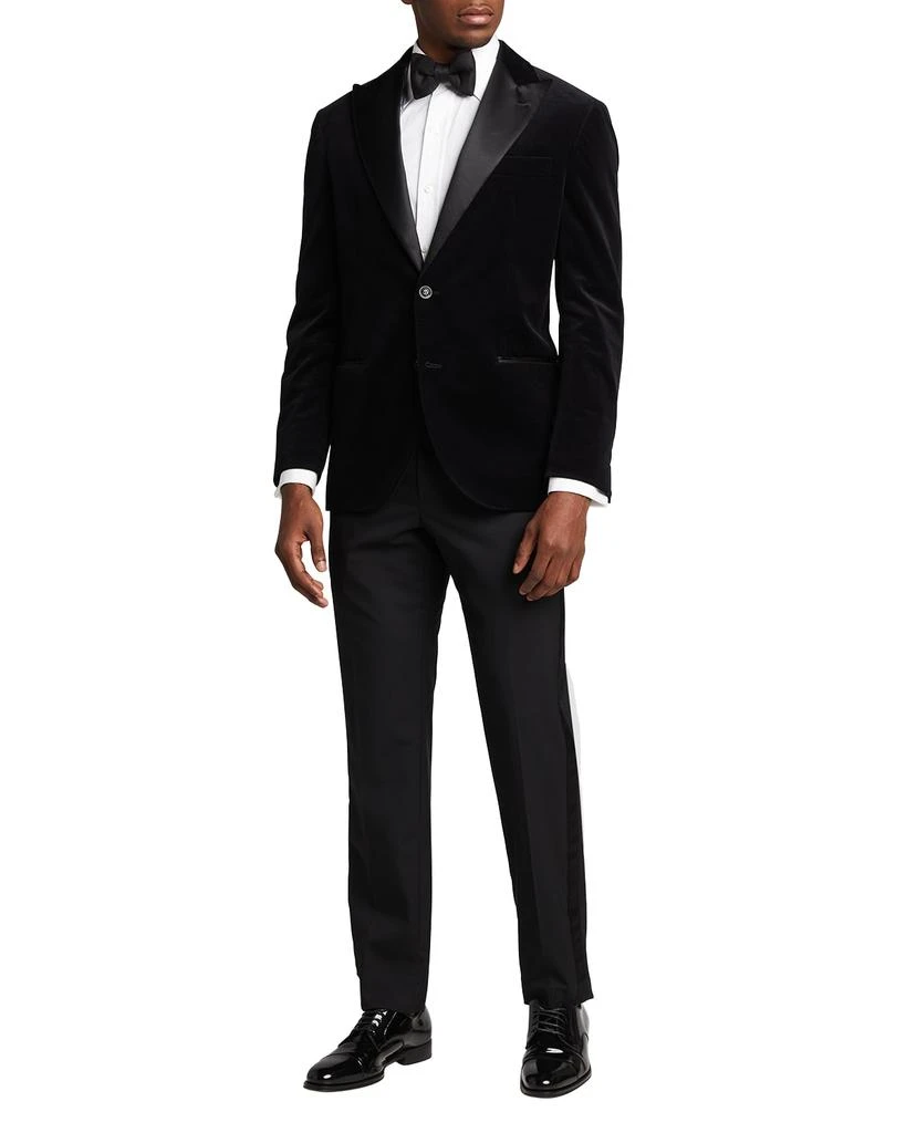 商品Brunello Cucinelli|Men's Giacca Velvet Peak-Lapel Jacket,价格¥28236,第3张图片详细描述