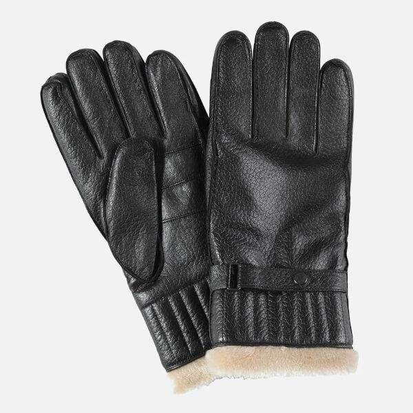 商品Barbour|Barbour Heritage Men's Leather Utility Gloves - Black,价格¥621,第1张图片详细描述