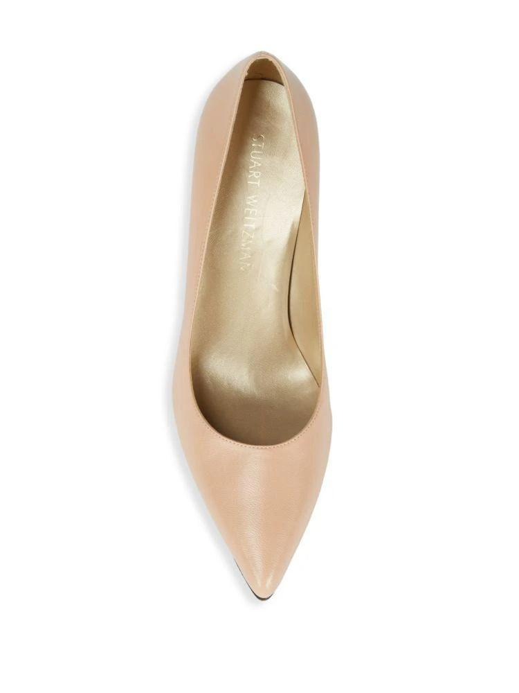 商品Stuart Weitzman|Pointed Toe Leather Pumps,价格¥944,第4张图片详细描述