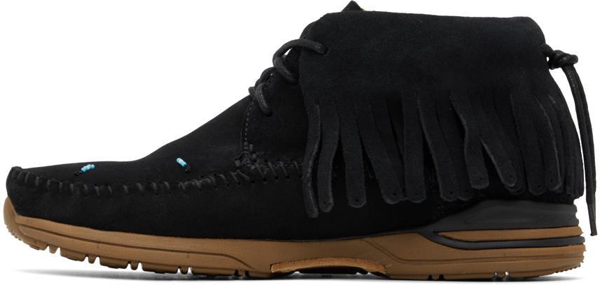 商品VisVim|Black Suede Fringed Sneakers,价格¥7422,第5张图片详细描述