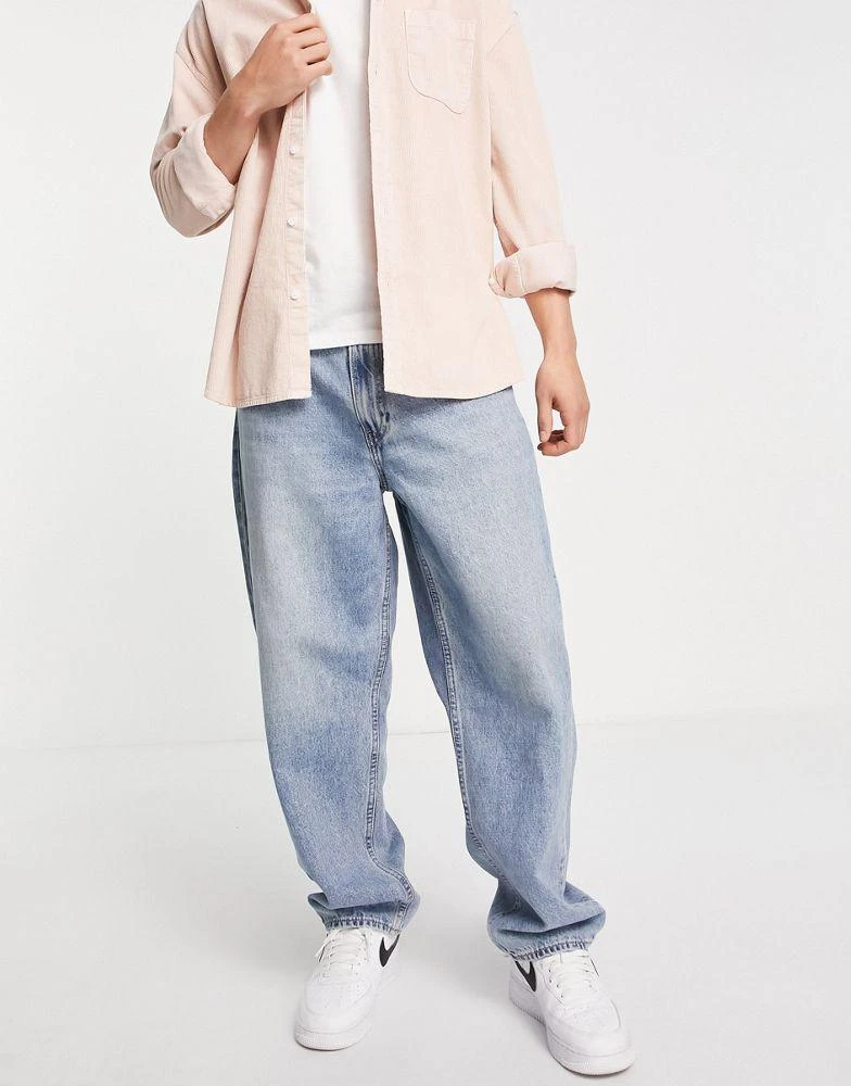 商品Levi's|Levi's stay baggy tapered jeans in light blue wash,价格¥584,第1张图片