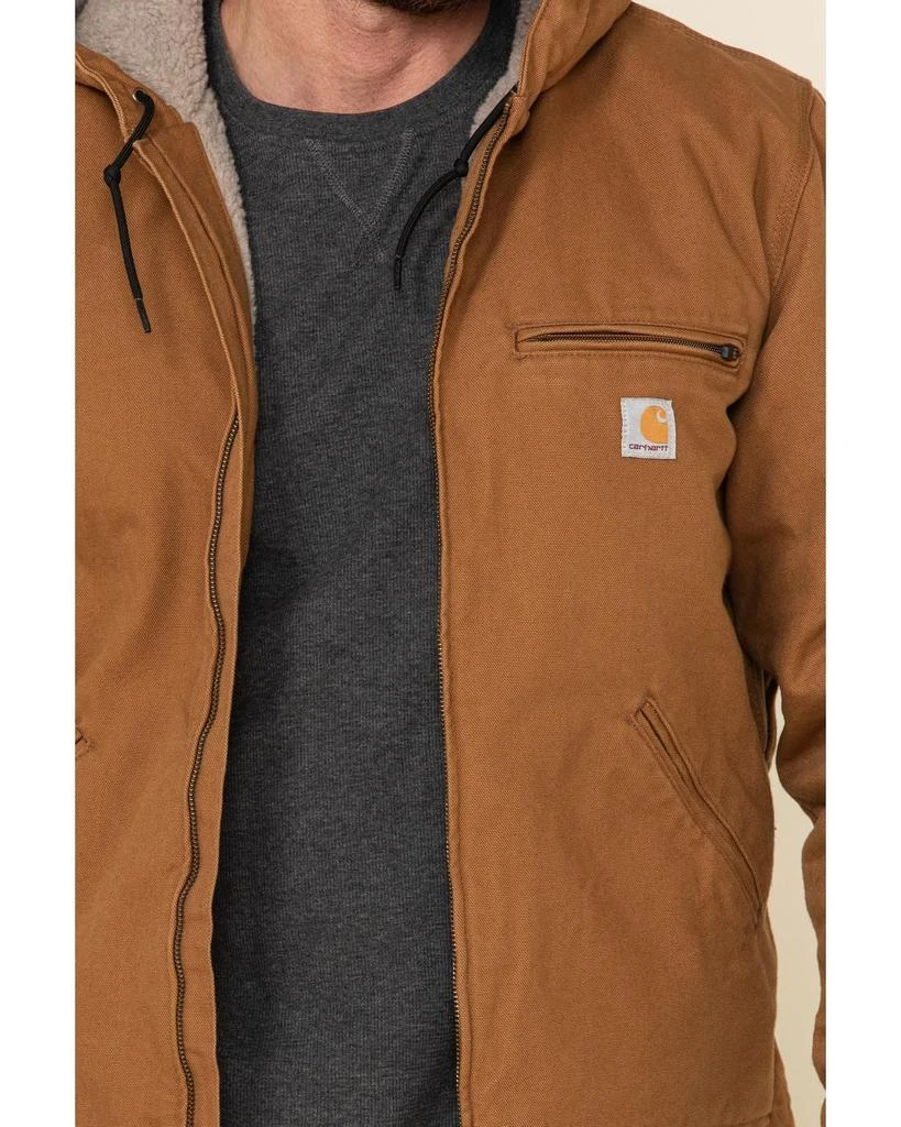 商品Carhartt|Carhartt Men's Relaxed Fit Washed Duck Sherpa-Lined Jacket,价格¥1085,第4张图片详细描述
