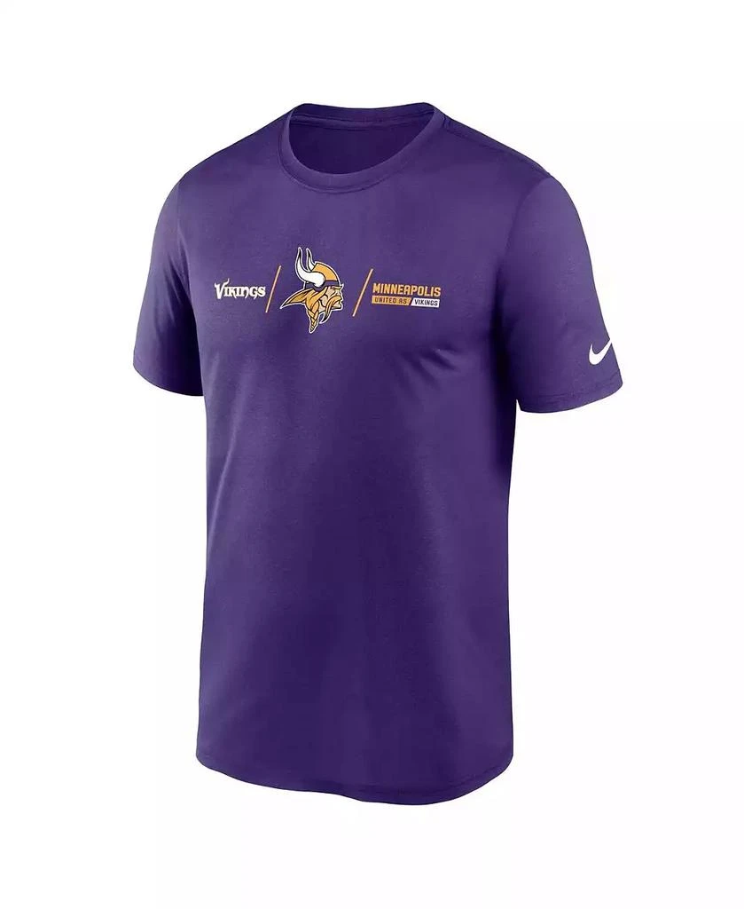 商品NIKE|Men's Purple Minnesota Vikings Horizontal Lockup Legend T-shirt,价格¥299,第3张图片详细描述