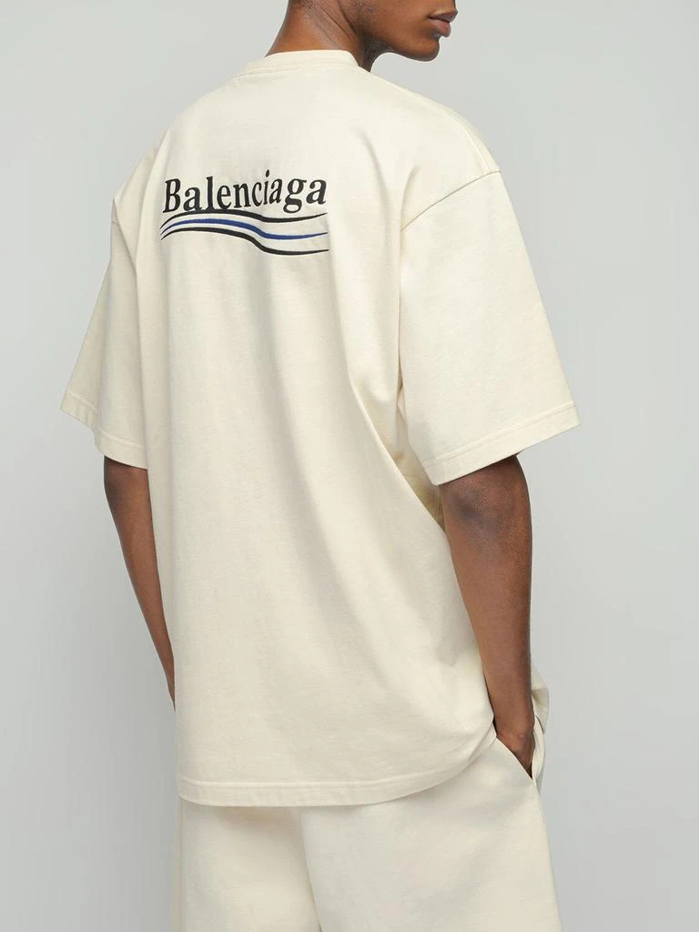 商品Balenciaga|Logo Embroidery Cotton T-shirt,价格¥5002,第2张图片详细描述