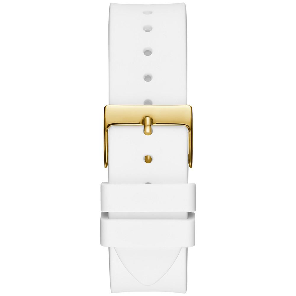 Women's White Silicone Strap Watch 39mm商品第4张图片规格展示