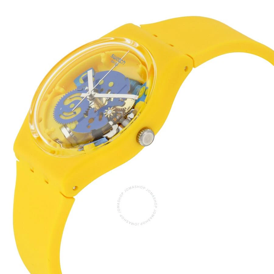 商品Swatch|Poussin Skeleton Dial Yellow Silicone Ladies Watch GJ136,价格¥417,第2张图片详细描述