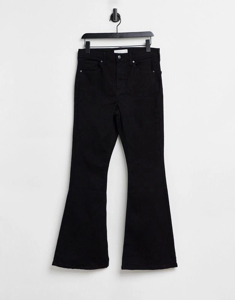 商品Topshop|Topshop Jamie flare jeans in pure black,价格¥271,第1张图片