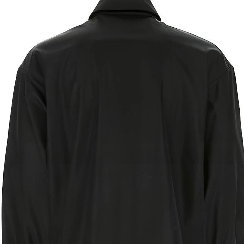 商品[国内直发] Prada|普拉达 FW21 休闲翻领徽标logo拉链夹克外套 男款 黑色,价格¥11911,第8张图片详细描述