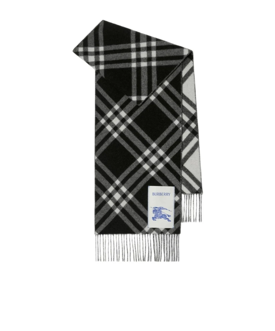 商品【商品预售7天】 Burberry|Burberry 男士围巾 80996501 白色,价格¥4472,第1张图片