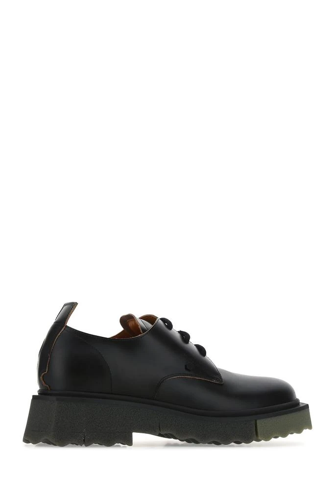 商品Off-White|Black leather lace-up shoes,价格¥3763,第2张图片详细描述