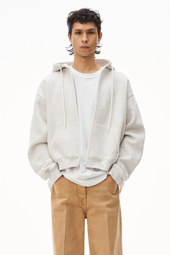 商品Alexander Wang|ZIP HOODIE IN DENSE FLEECE,价格¥2865,第4张图片详细描述