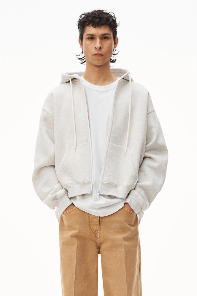 商品Alexander Wang|ZIP HOODIE IN DENSE FLEECE,价格¥2113,第6张图片详细描述