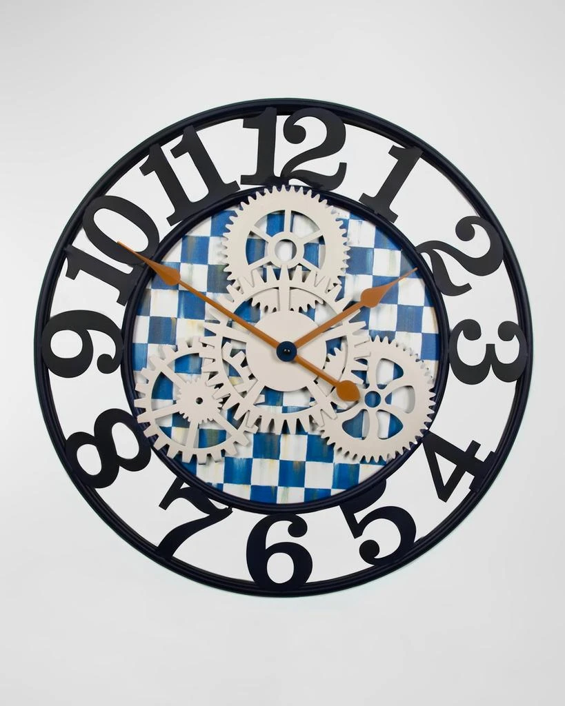 商品MacKenzie-Childs|Royal Check Small Farmhouse Wall Clock,价格¥1164,第1张图片