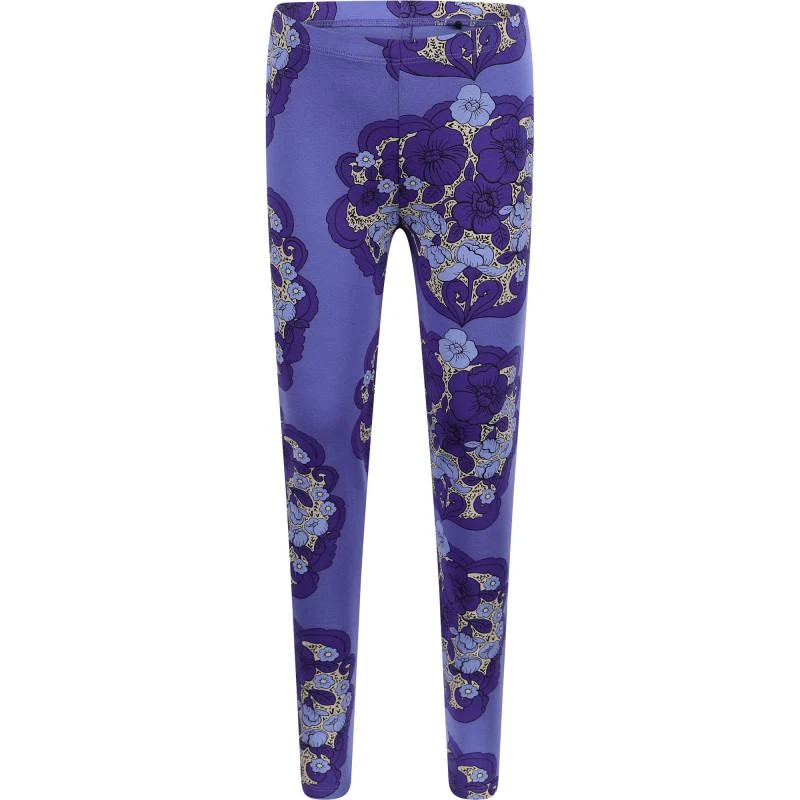 商品Mini Rodini|Flower frames organic leggings in purple,价格¥339,第1张图片