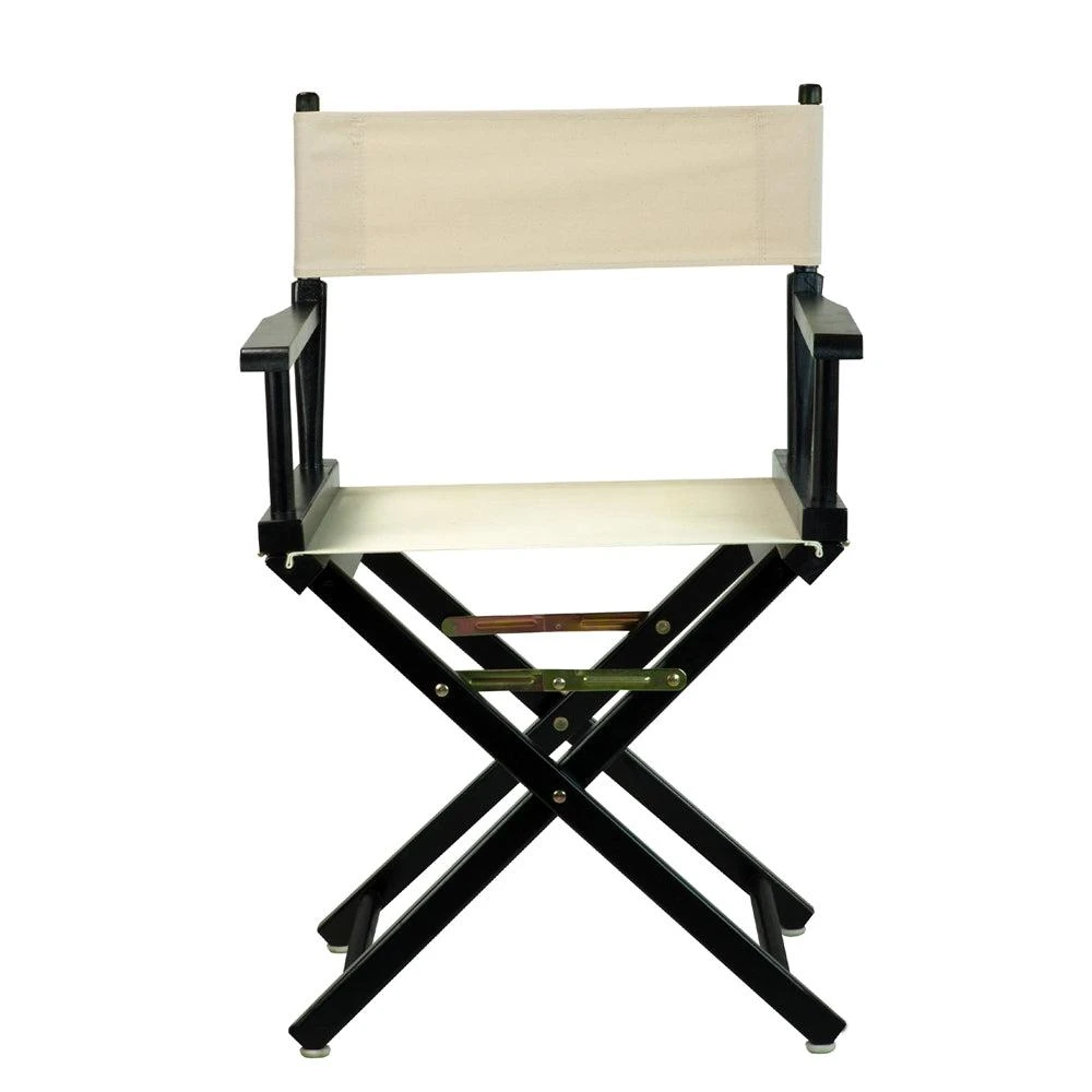 商品Casual Home|18" Director's Chair Black Frame-Natural/Wheat Canvas,价格¥874,第1张图片