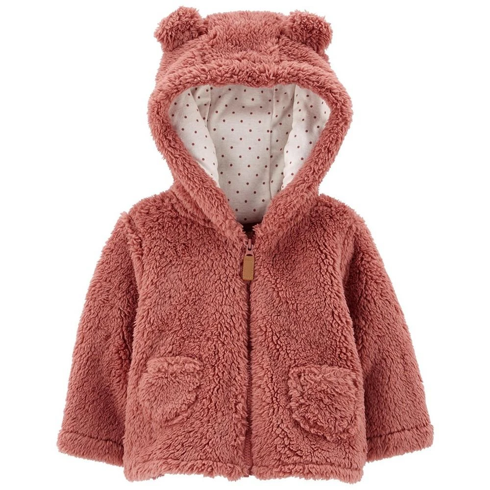 商品Carter's|Baby Boys or Baby Girls Zip-Up Sherpa Hoodie,价格¥128,第1张图片