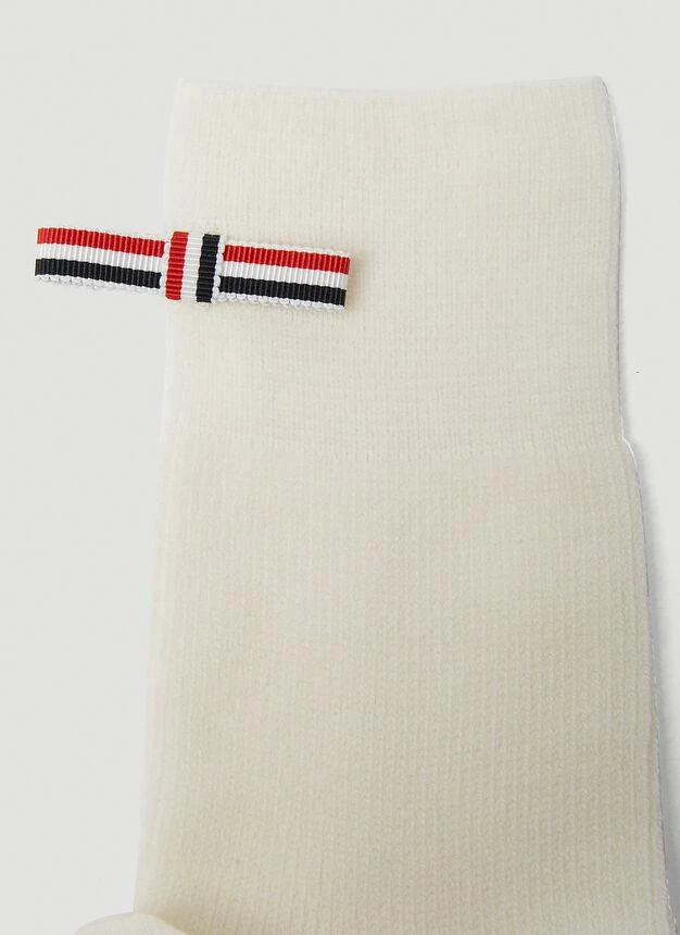 商品Thom Browne|Bow Crew Length Socks in White,价格¥501,第3张图片详细描述