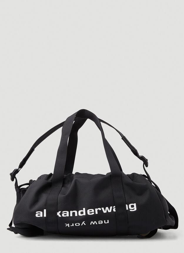 商品Alexander Wang|Primal Drawstring Duffle Shoulder Bag in Black,价格¥2619,第1张图片