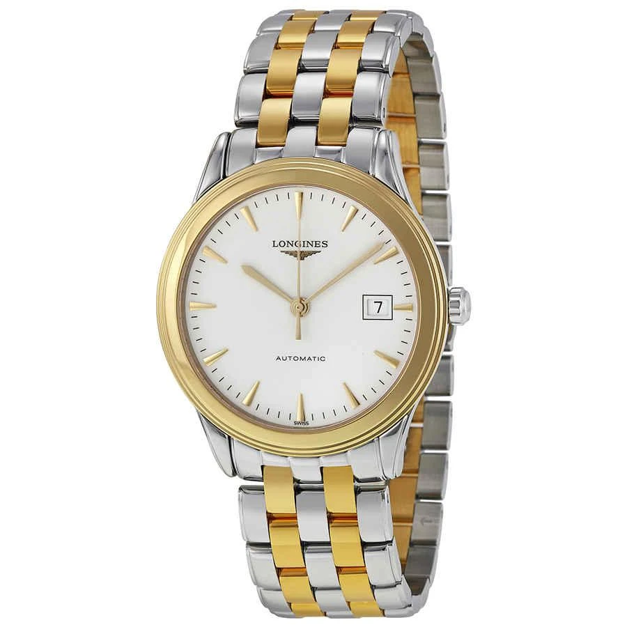 商品Longines|Longines Flagship Automatic White Dial Two-tone Mens Watch L48743227,价格¥8443,第1张图片