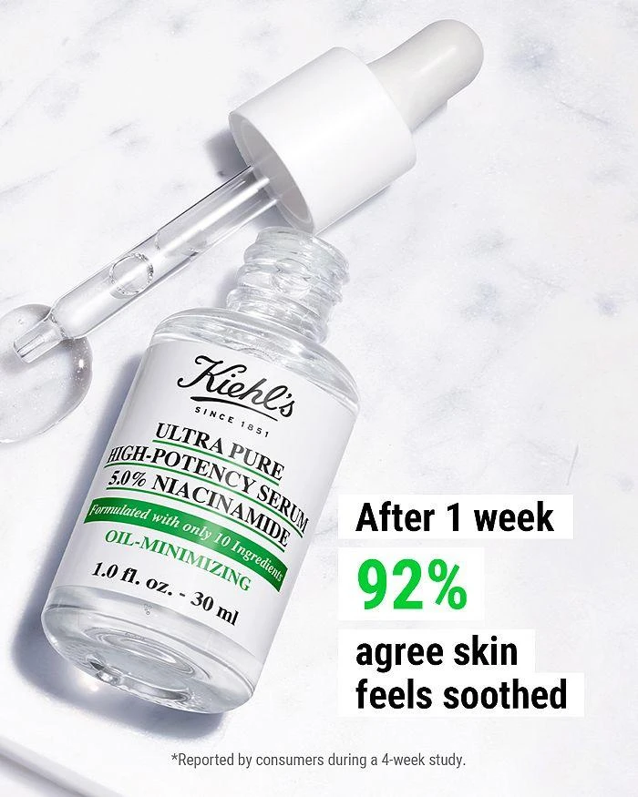 商品Kiehl's|Ultra Pure High-Potency Serum 5.0% Niacinamide 1 oz.,价格¥261,第2张图片详细描述