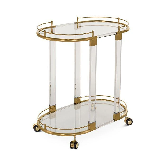商品Safavieh|SAFAVIEH Lennon Acrylic Bar Trolley,价格¥5769,第3张图片详细描述