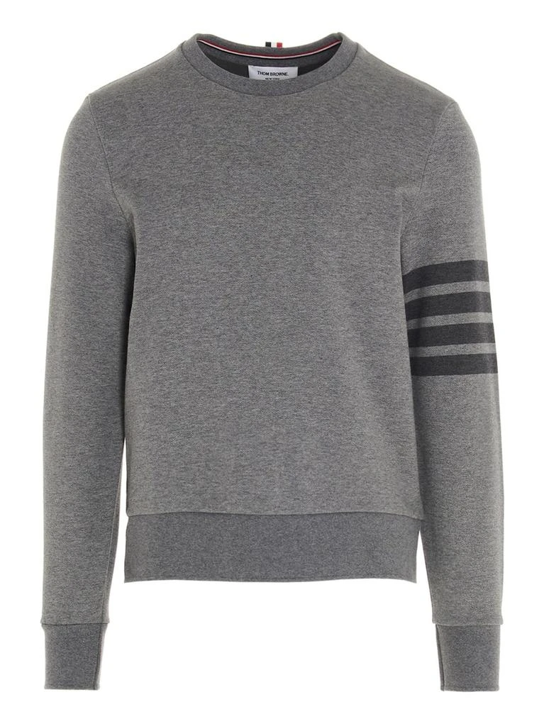 商品Thom Browne|Thom Browne 4-Bar Striped Crewneck Sweatshirt,价格¥2693,第1张图片