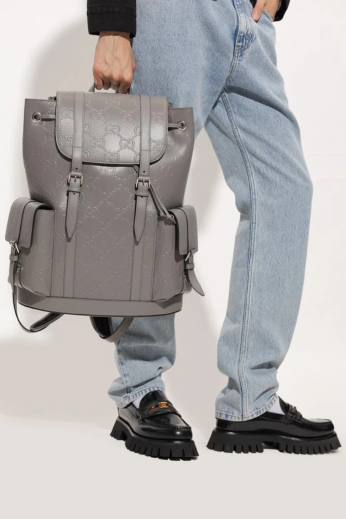 商品Gucci|Leather backpack,价格¥27205,第2张图片详细描述