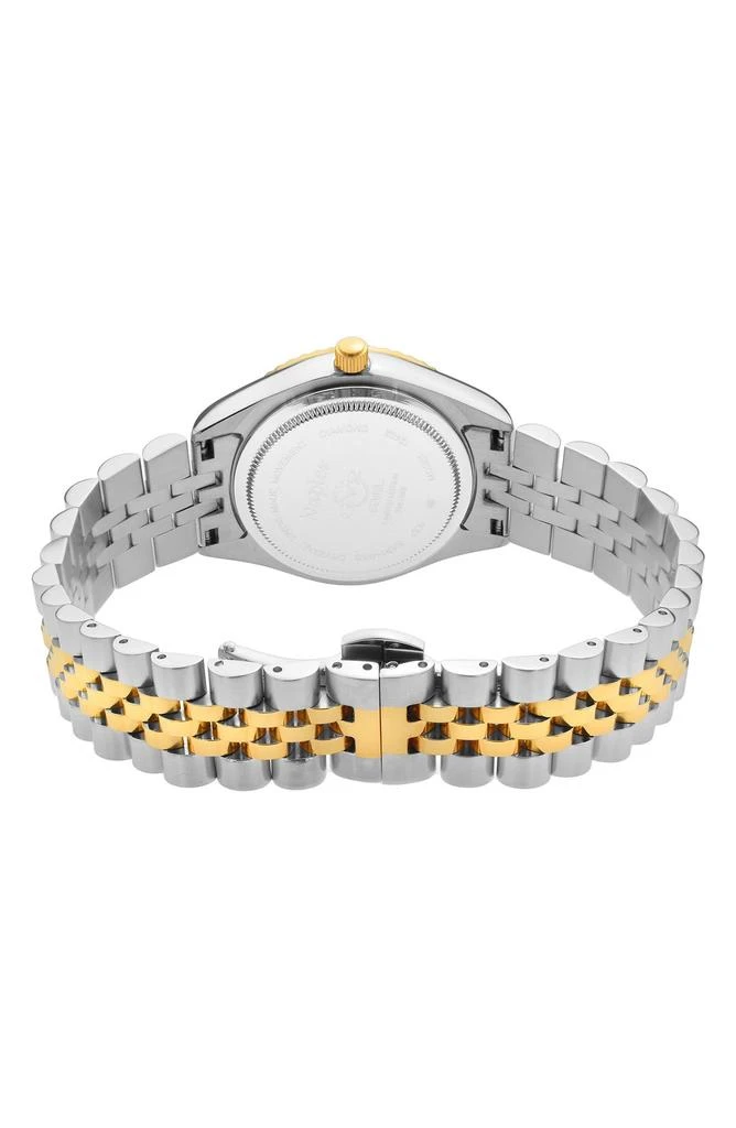 商品Gevril|Naples Two-Tone Diamond Quartz Bracelet Watch, 34mm,价格¥3383,第2张图片详细描述