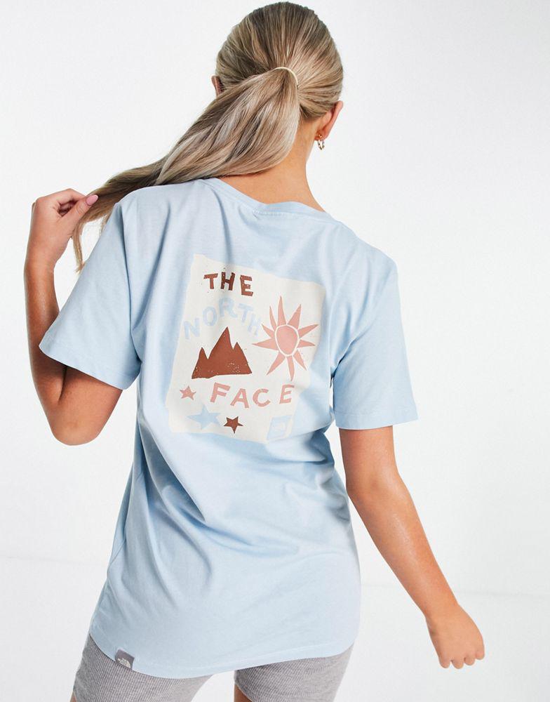 The North Face Sun and Stars t-shirt in light blue Exclusive at ASOS商品第1张图片规格展示