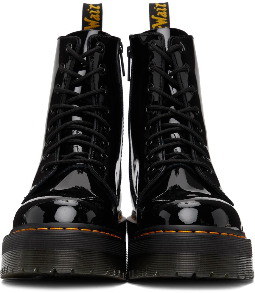 Black Patent Lamper Boots商品第2张图片规格展示