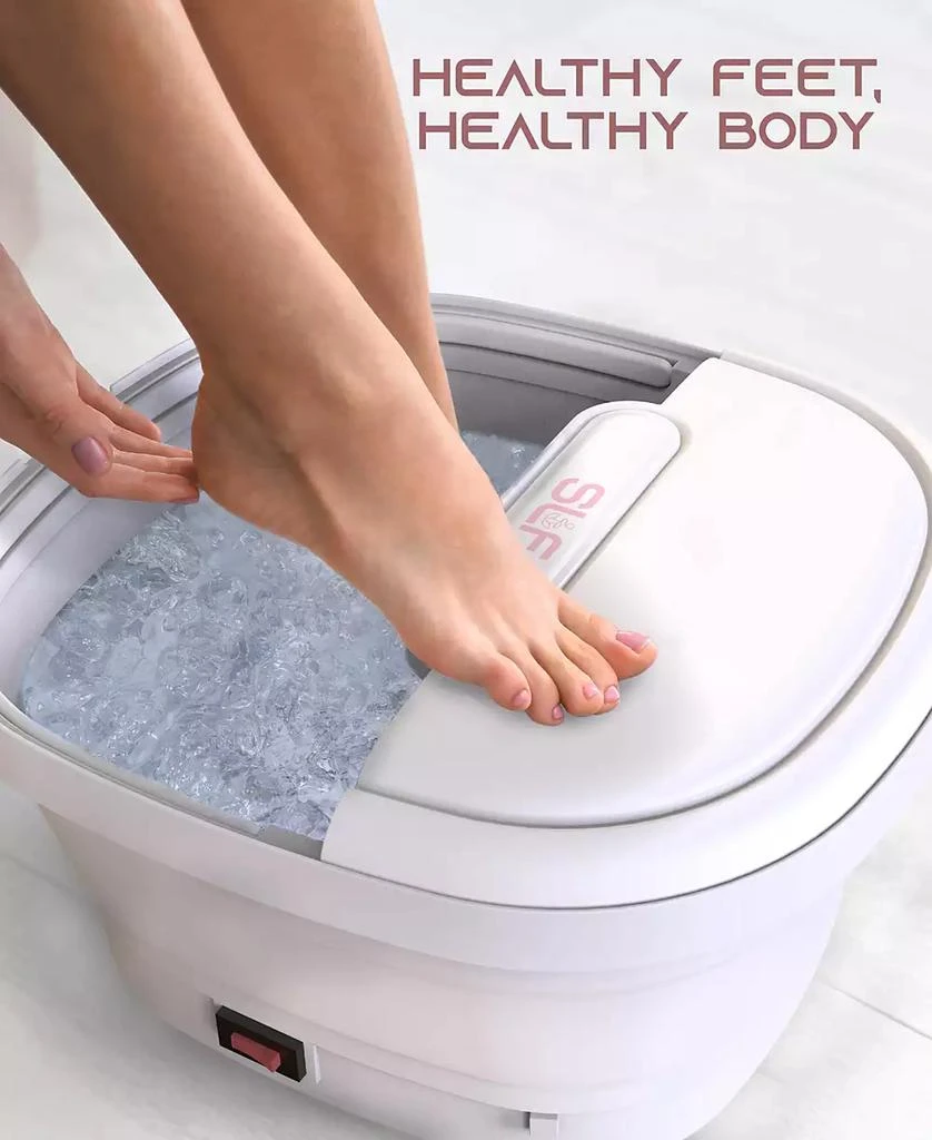 商品Tzumi|SLF Heated Portable Bubble Bath Foot Massager,价格¥192,第4张图片详细描述