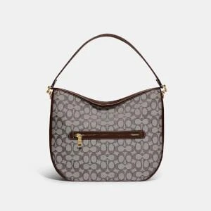 商品Coach|Coach Women's Signature Jacquard Soft Tabby Hobo Bag,价格¥2655,第3张图片详细描述