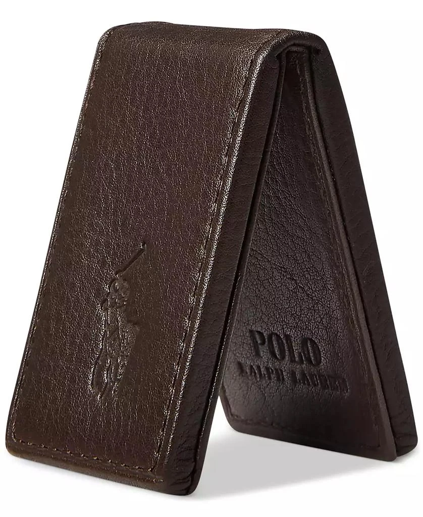 商品Ralph Lauren|Men's Pebbled Leather Money Clip,价格¥418,第2张图片详细描述