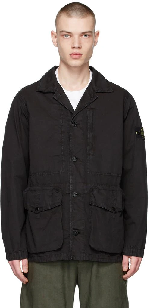 商品Stone Island|Black Old Effect Jacket,价格¥3311,第1张图片