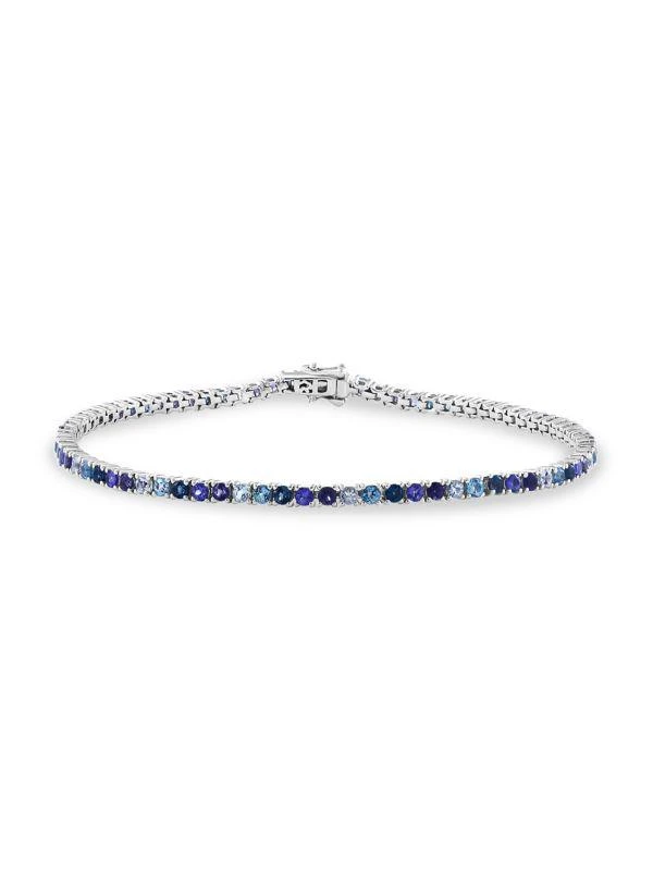 商品Effy|14K White Gold & Multi Stone Bracelet,价格¥13051,第1张图片