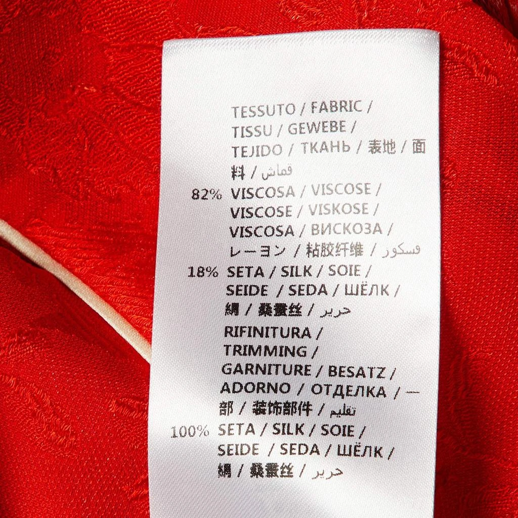 商品[二手商品] Gucci|Gucci Red Floral Jacquard Crepe Pajamas Set S,价格¥4773,第5张图片详细描述