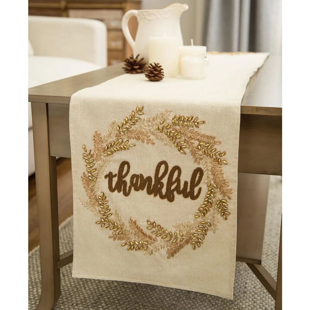 Embroidered Thanksgiving Table Runner 商品