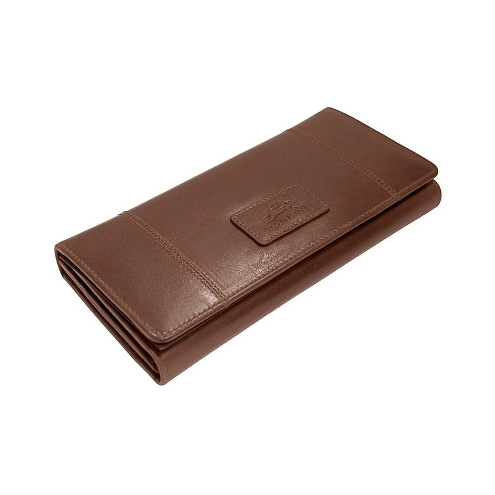 商品Mancini Leather Goods|Casablanca Collection RFID Secure Ladies Trifold Wallet,价格¥734,第2张图片详细描述