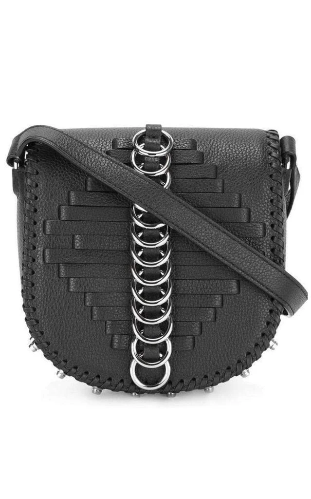 商品Alexander Wang|Black Leather Lia Sling Crossbody Bag,价格¥7457,第1张图片