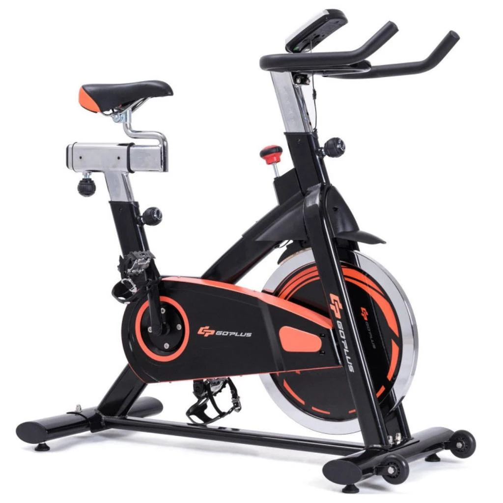 商品Hivvago|Indoor Fixed Aerobic Fitness Exercise Bicycle with Flywheel and LCD Display,价格¥2408,第1张图片